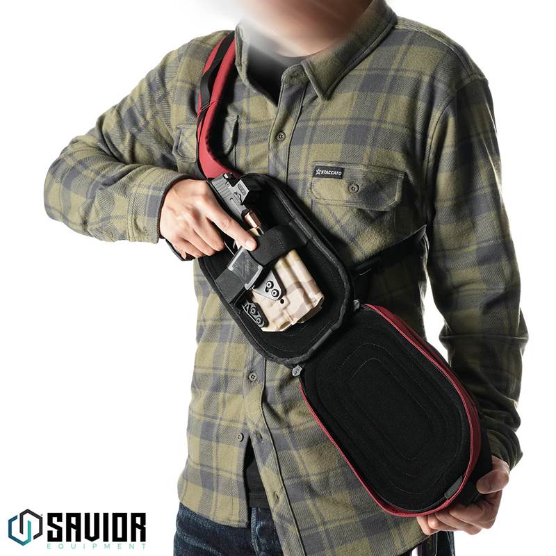 Väska Savior Equipment Obscura CCW Sling Bag 3L Small Röd