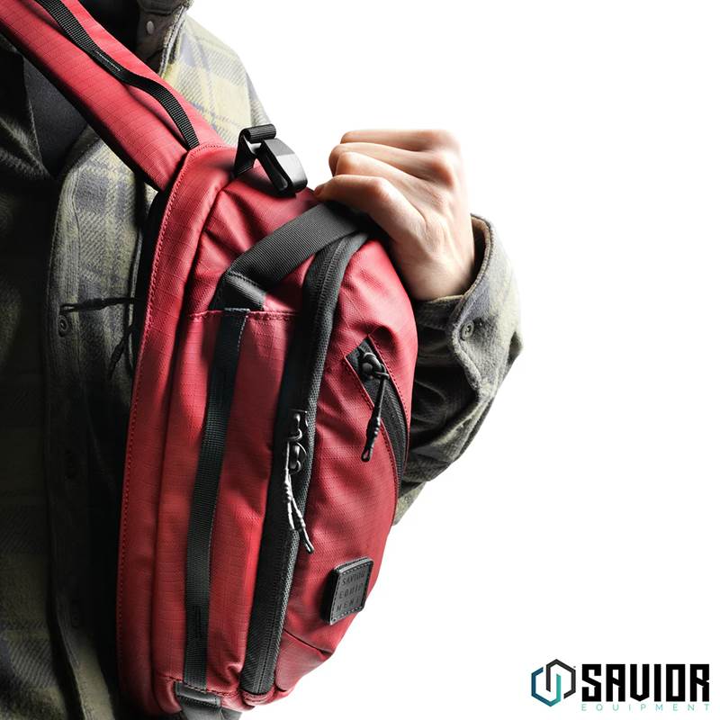 Väska Savior Equipment Obscura CCW Sling Bag 3L Small Röd