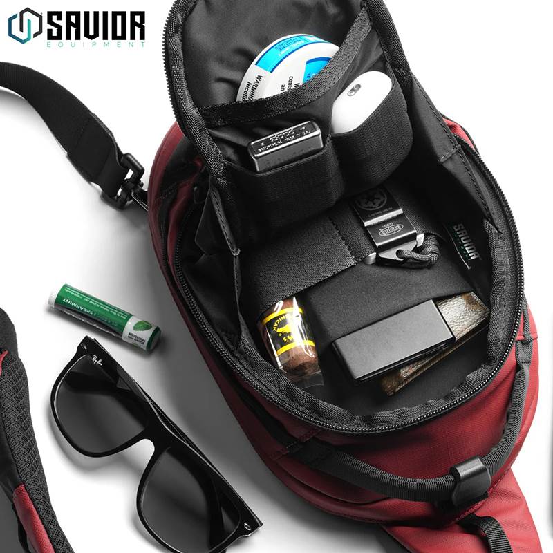 Väska Savior Equipment Obscura CCW Sling Bag 3L Small Röd