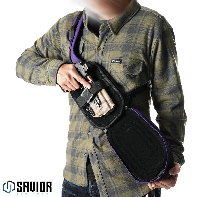 Väska Savior Equipment Obscura CCW Sling Bag 3L Small Lila