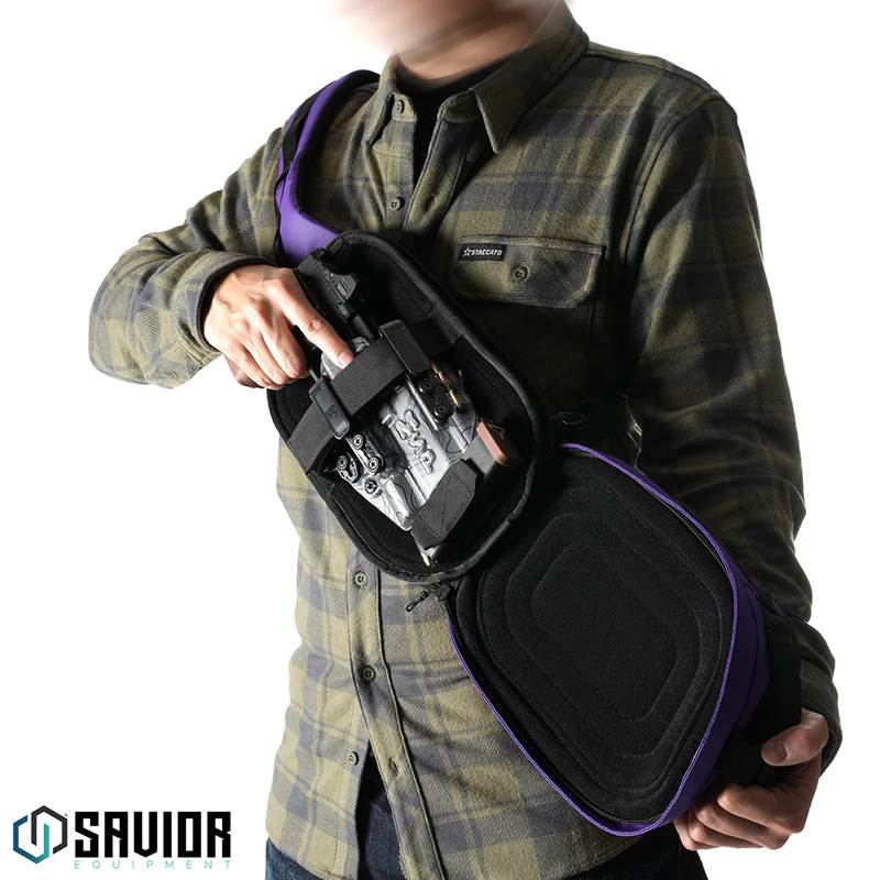 Väska Savior Equipment Obscura CCW Sling Bag 5L Medium Lila