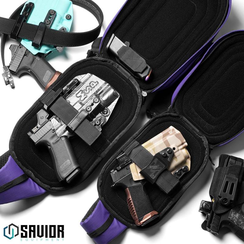 Väska Savior Equipment Obscura CCW Sling Bag 5L Medium Lila