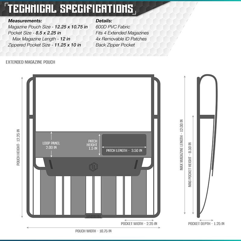 Väska Savior Equipment Mag Buddy Extended Svart