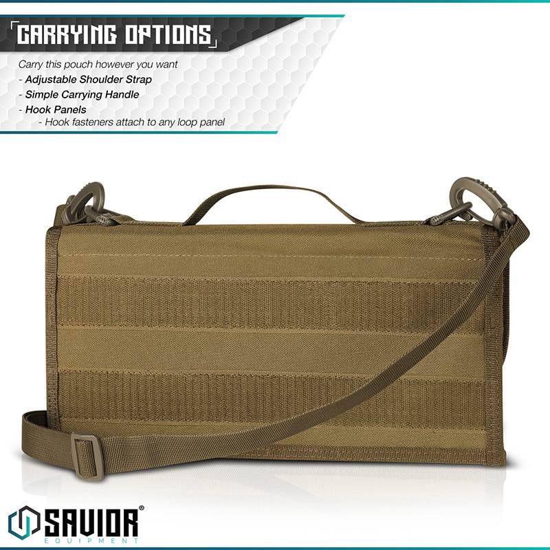 Väska Savior Equipment Pistol Mag Pouch w/ Sling Brun