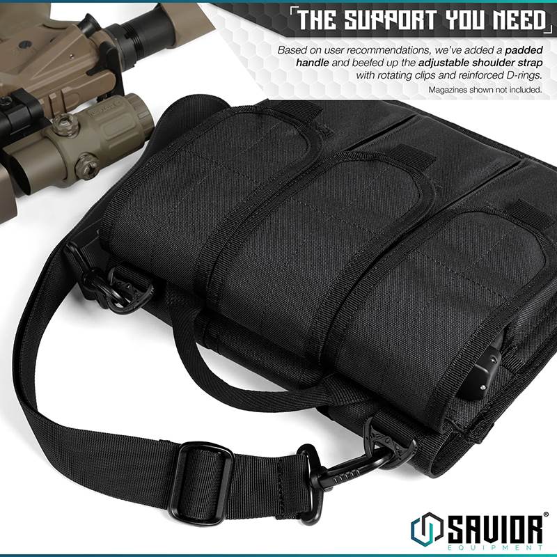 Väska Savior Equipment Rifle Mag Pouch w/ Sling Svart