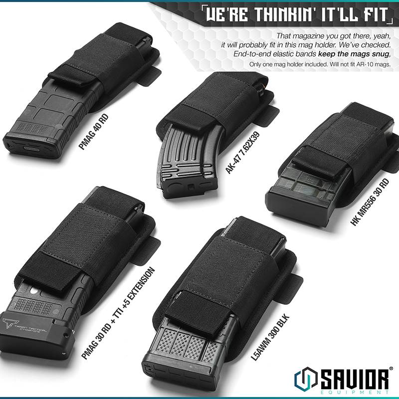 Väska Savior Equipment Rifle Mag Holder Svart