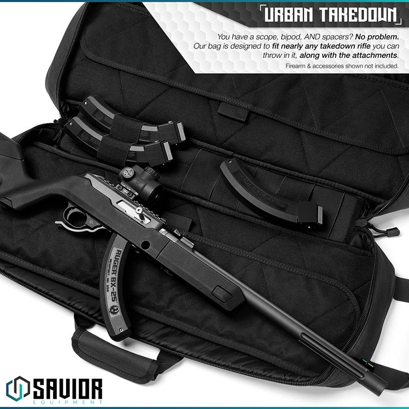 Väska Savior Equipment Urban Takedown Rifle Case Svart