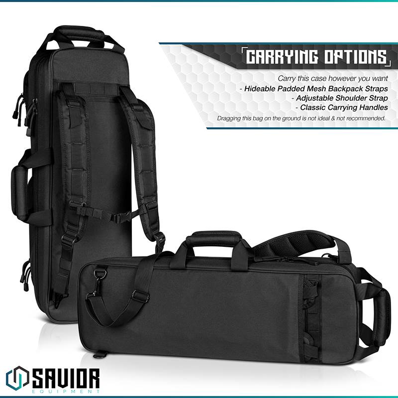 Väska Savior Equipment Urban Takedown Rifle Case Svart