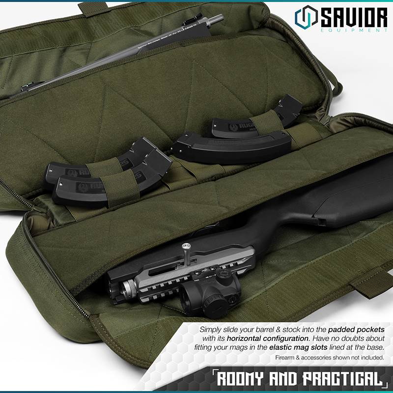 Väska Savior Equipment Urban Takedown Rifle Case Grön