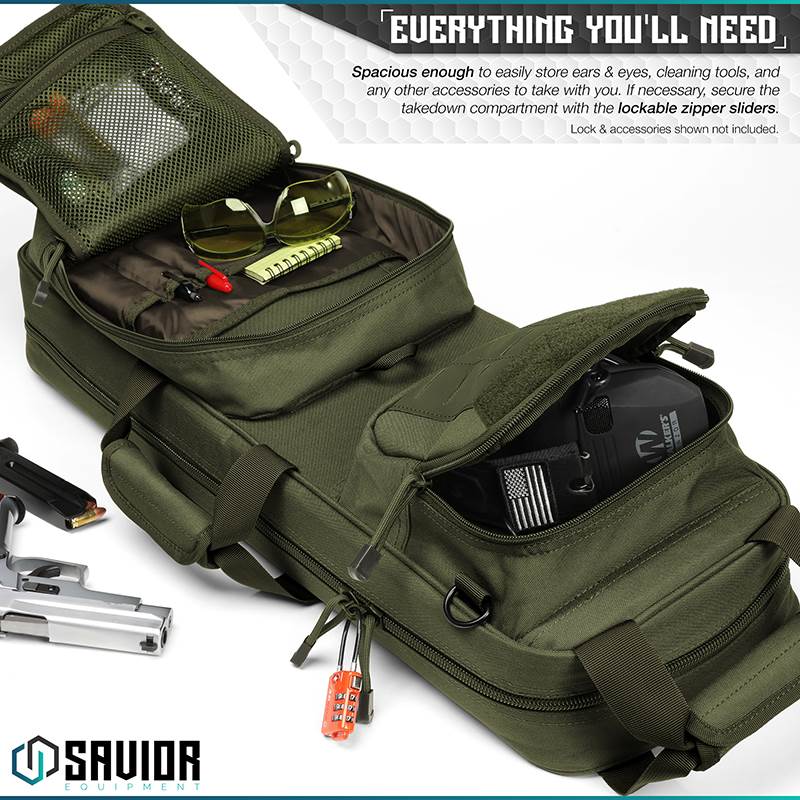 Väska Savior Equipment Urban Takedown Rifle Case Grön