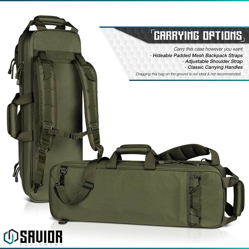 Väska Savior Equipment Urban Takedown Rifle Case Grön