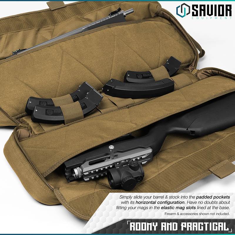 Väska Savior Equipment Urban Takedown Rifle Case Brun