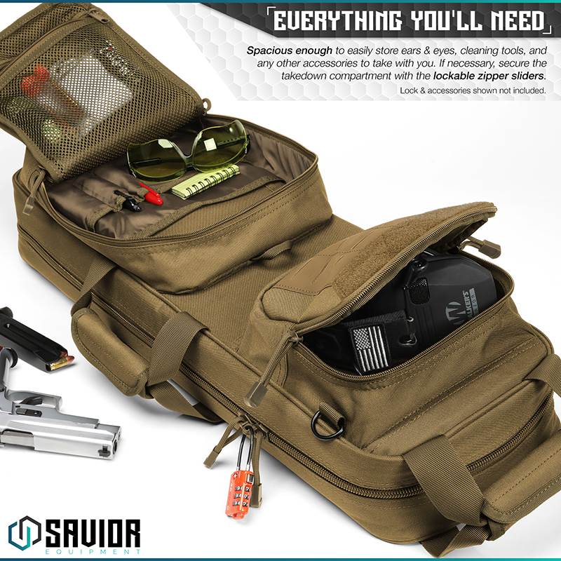 Väska Savior Equipment Urban Takedown Rifle Case Brun