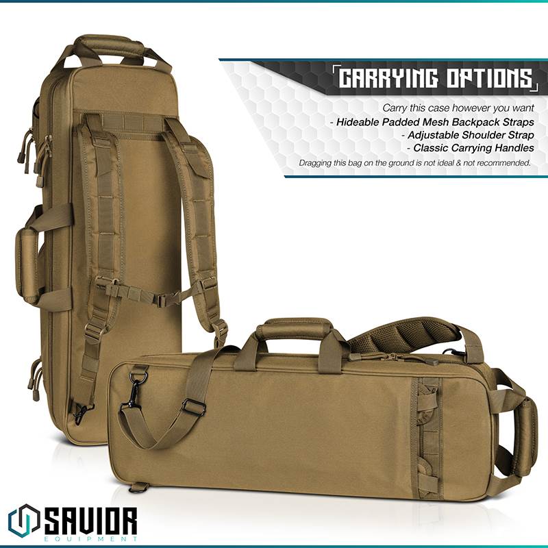 Väska Savior Equipment Urban Takedown Rifle Case Brun