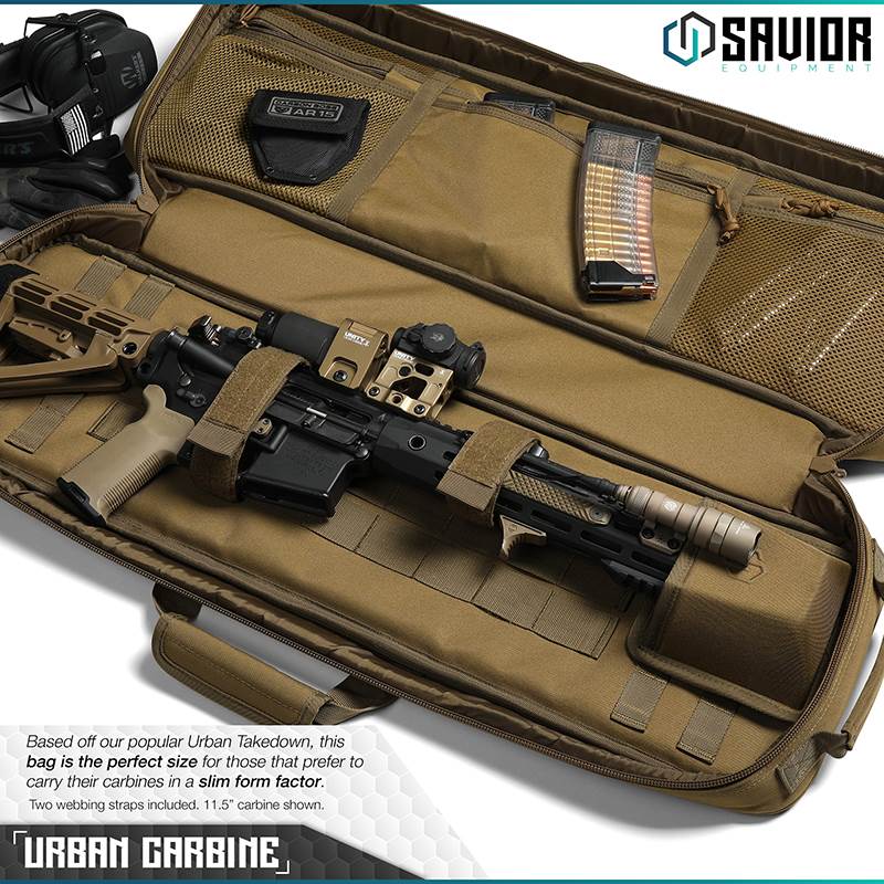 Väska Savior Equipment Urban Carbine Single Rifle Case Brun