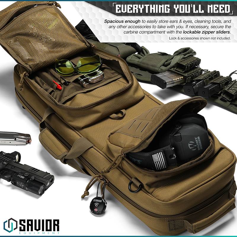 Väska Savior Equipment Urban Carbine Single Rifle Case Brun