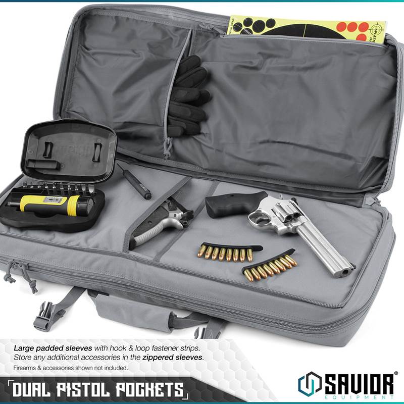 "Väska Savior Equipment American Classic 32"" Double Rifle Case Grå"