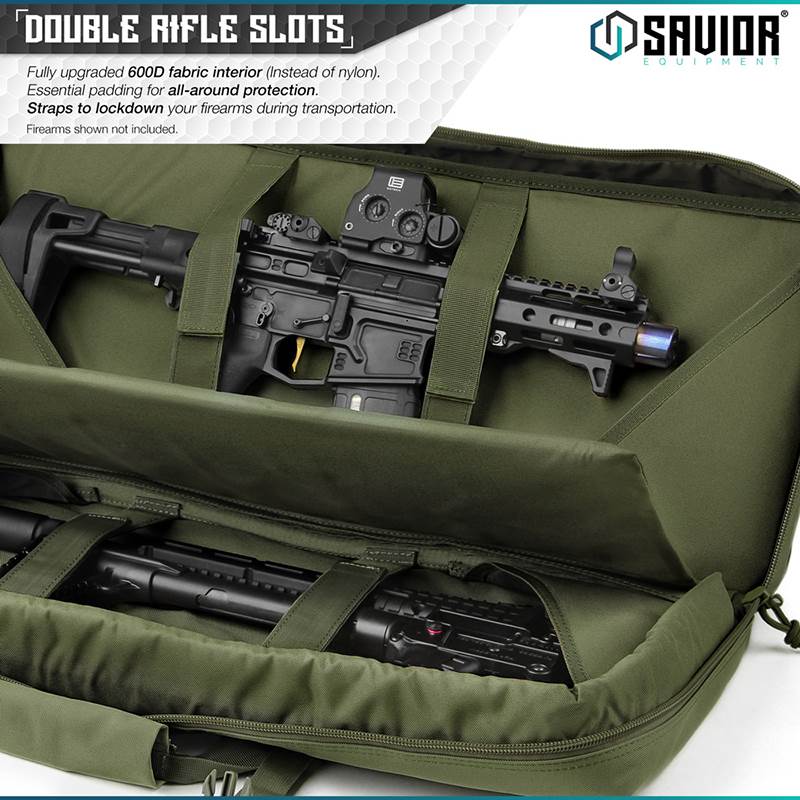 "Väska Savior Equipment American Classic 32"" Double Rifle Case Grön"
