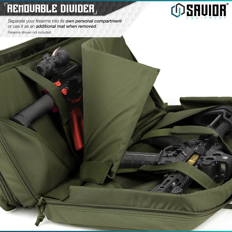 "Väska Savior Equipment American Classic 32"" Double Rifle Case Grön"