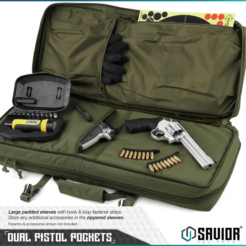 "Väska Savior Equipment American Classic 32"" Double Rifle Case Grön"