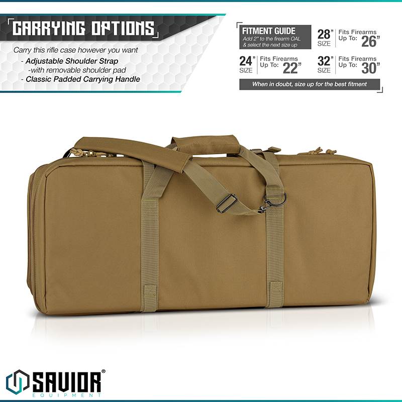 "Väska Savior Equipment American Classic 32"" Double Rifle Case Brun"