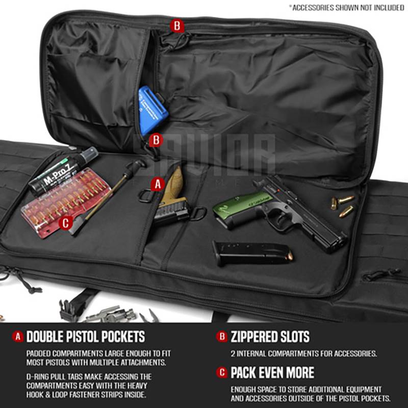 "Väska Savior Equipment American Classic 36"" Double Rifle Case Svart"