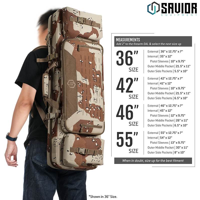 Väska Savior Equipment Urban Warfare 36" Double Rifle Case Camo