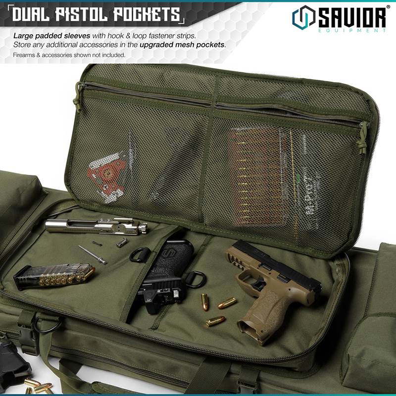 "Väska Savior Equipment Urban Warfare 42"" Double Rifle Case Grön"