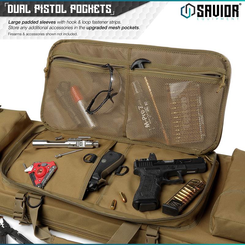 "Väska Savior Equipment Urban Warfare 42"" Double Rifle Case Brun"