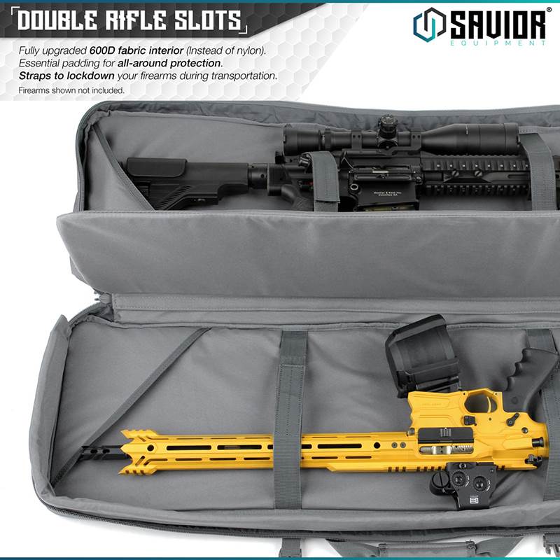 "Väska Savior Equipment Urban Warfare 46"" Double Rifle Case Grå"