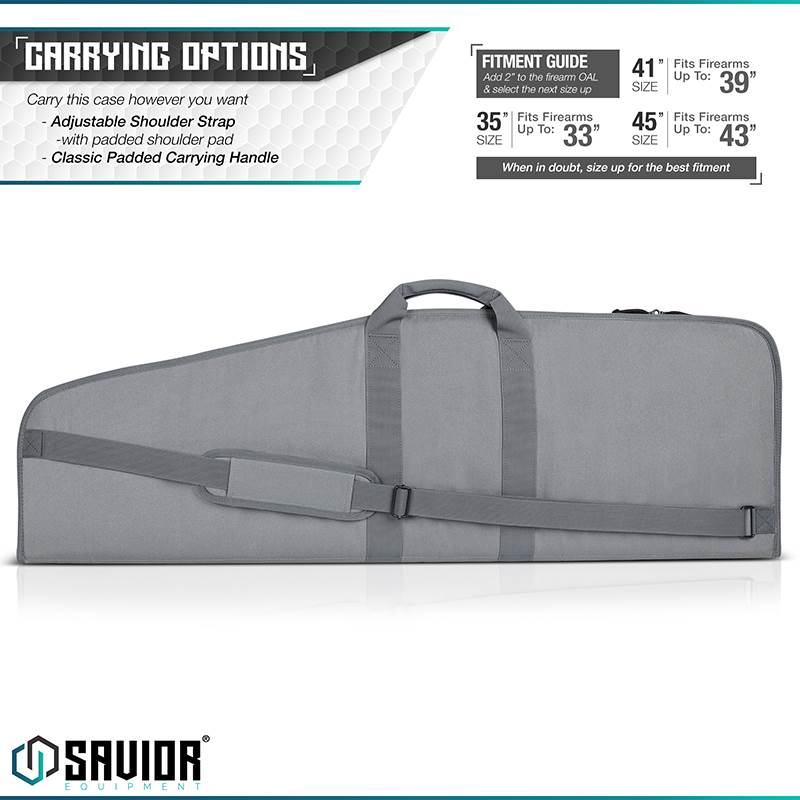 "Väska Savior Equipment Patriot 36"" Single Rifle Case Grå"