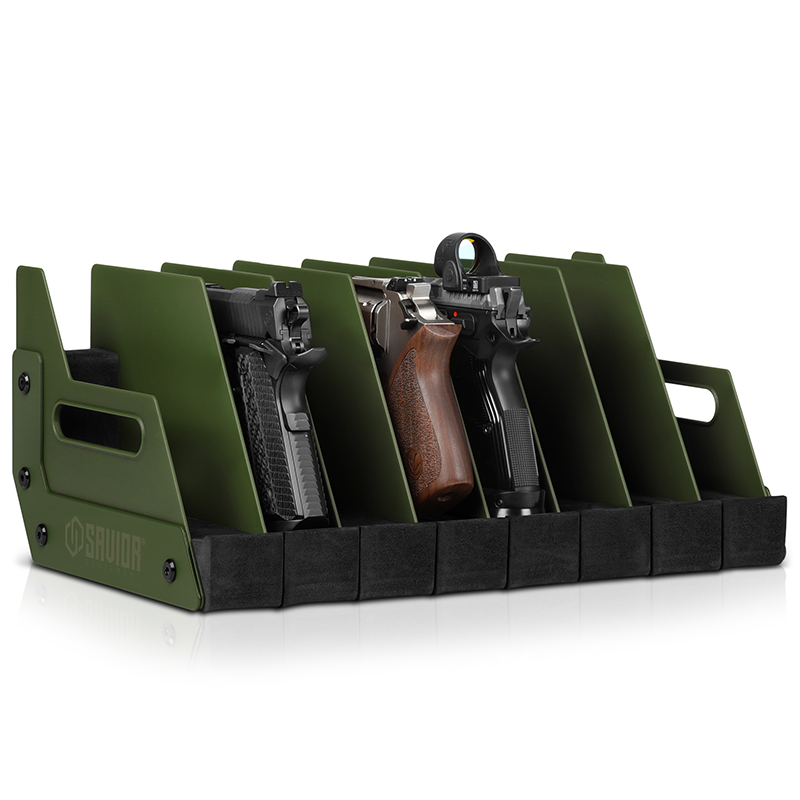 Väska Savior Equipment Pistol Rack 8-slot Grön