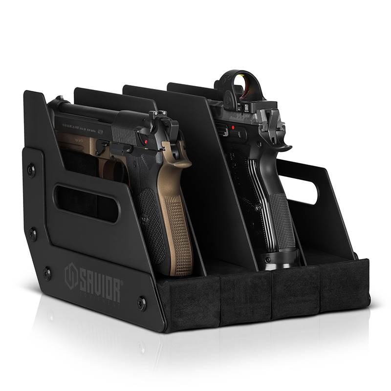 Väska Savior Equipment Pistol Rack 4-slot Svart
