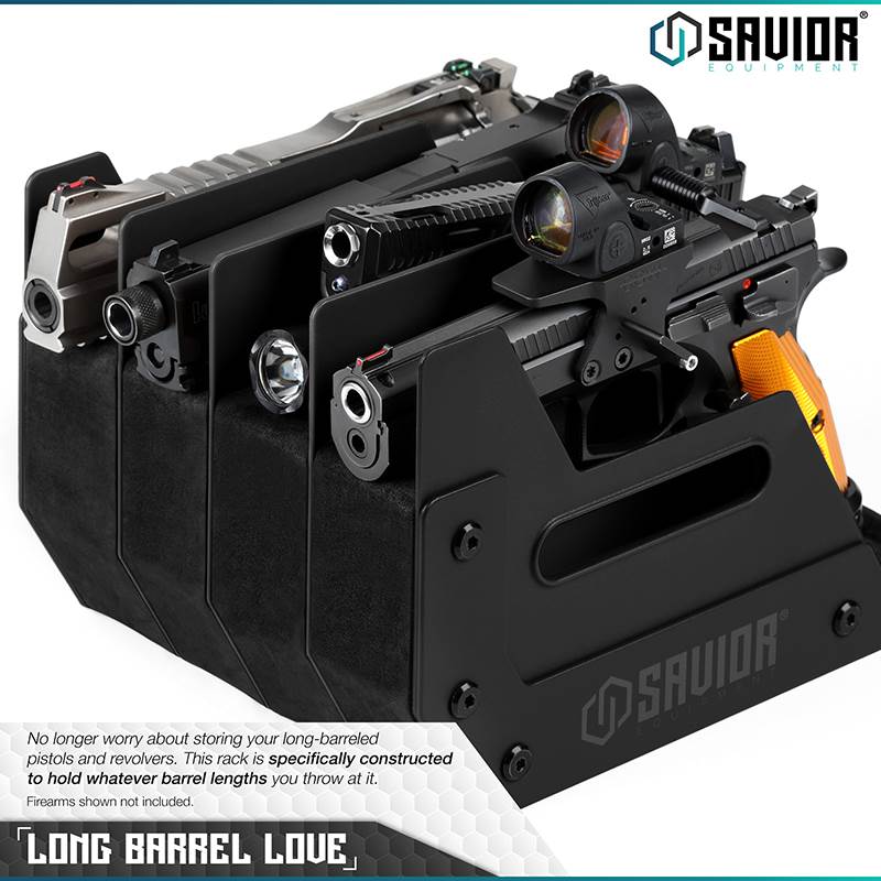 Väska Savior Equipment Pistol Rack 4-slot Svart
