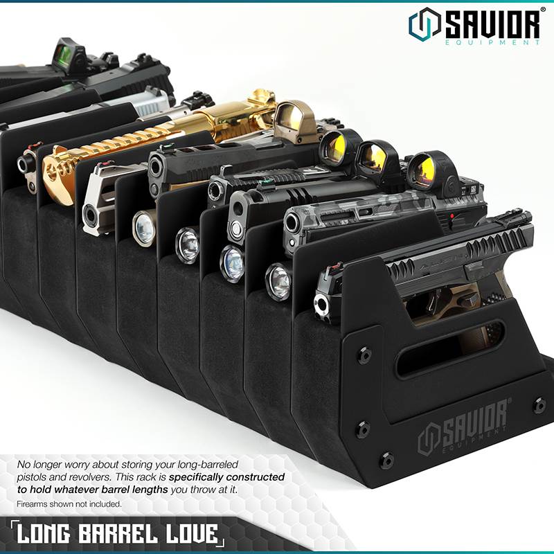 Väska Savior Equipment Pistol Rack 12-slot Svart