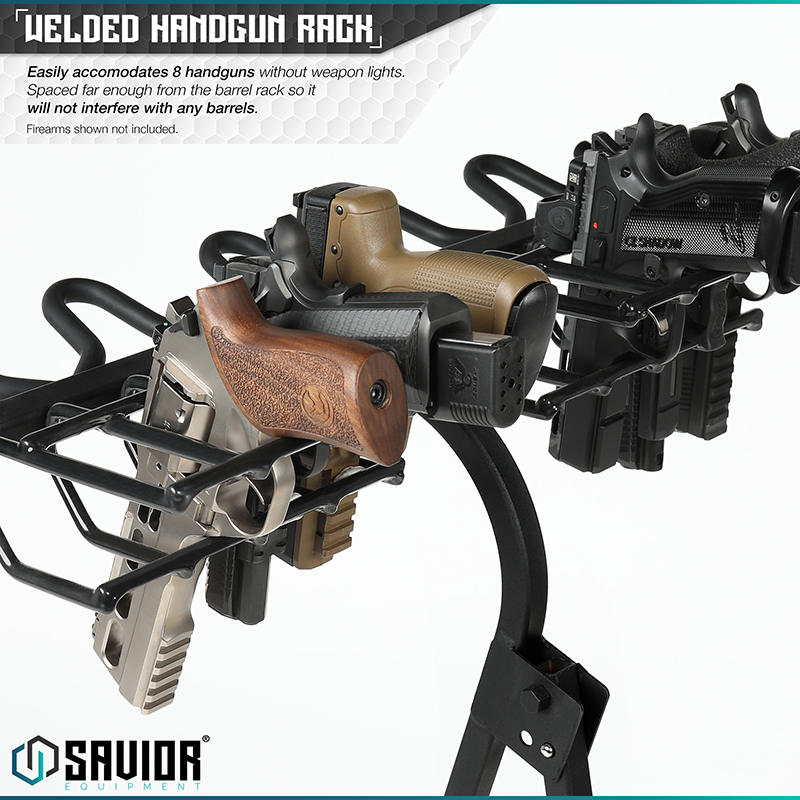 Vapenstöd Savior Equipment Mobile Firearm Rack Svart
