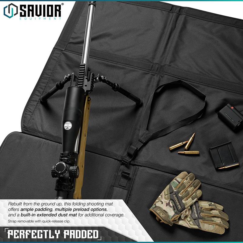 Skjutmatta Savior Equipment Padded Shooting Mat Svart