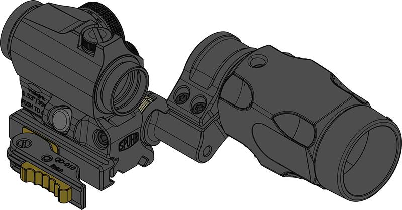 Kikarfäste SPUHR QDF-20153K Micro/CompM5 Magnifier Mount H39mm QDP
