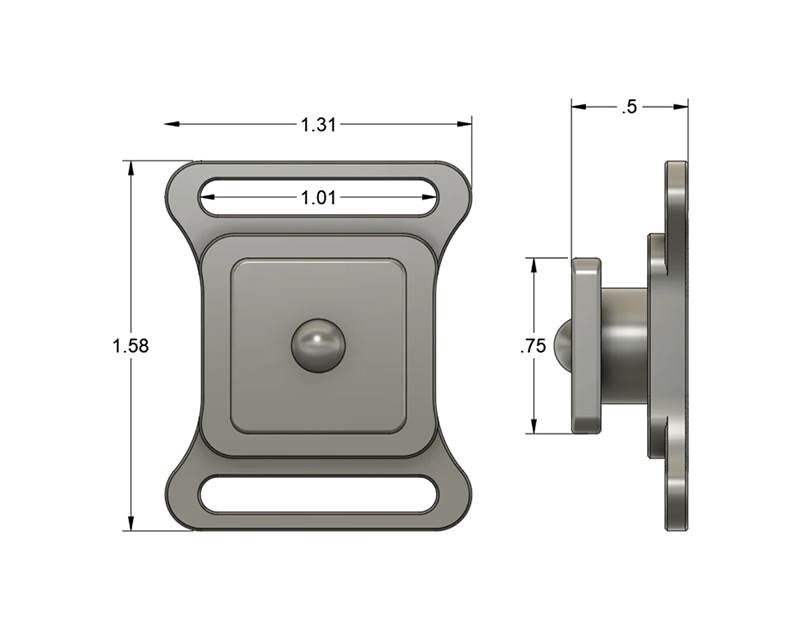 Fäste OBi Anti-Rotation Strap Post