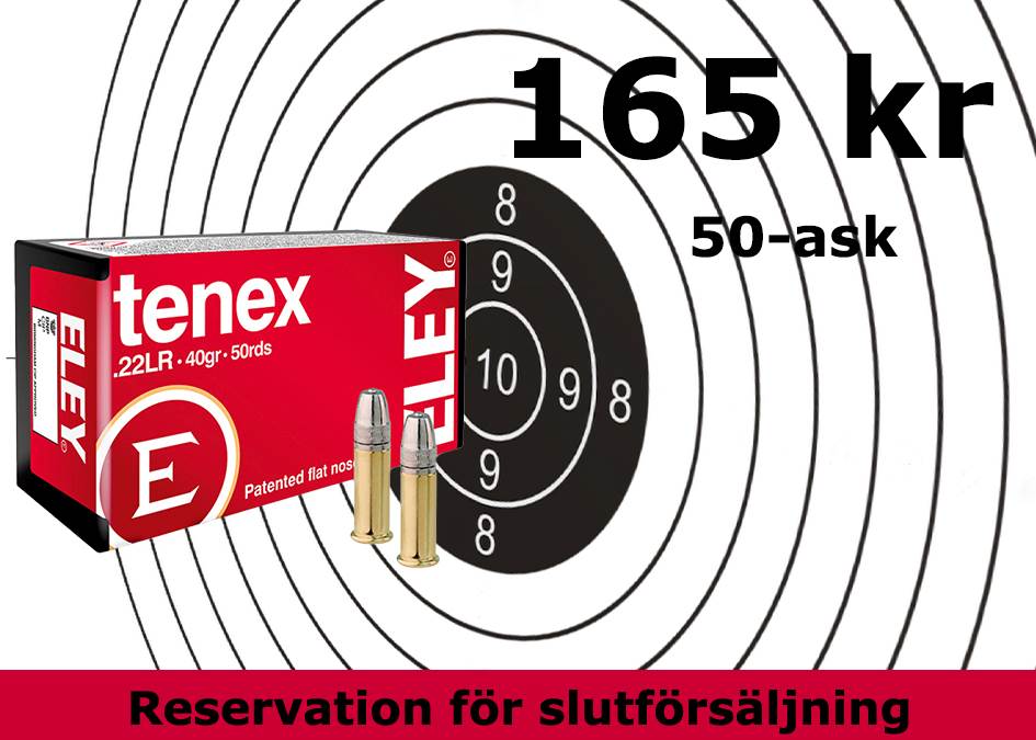 Eley Tenex .22LR - kampanj 165kr - 50 st