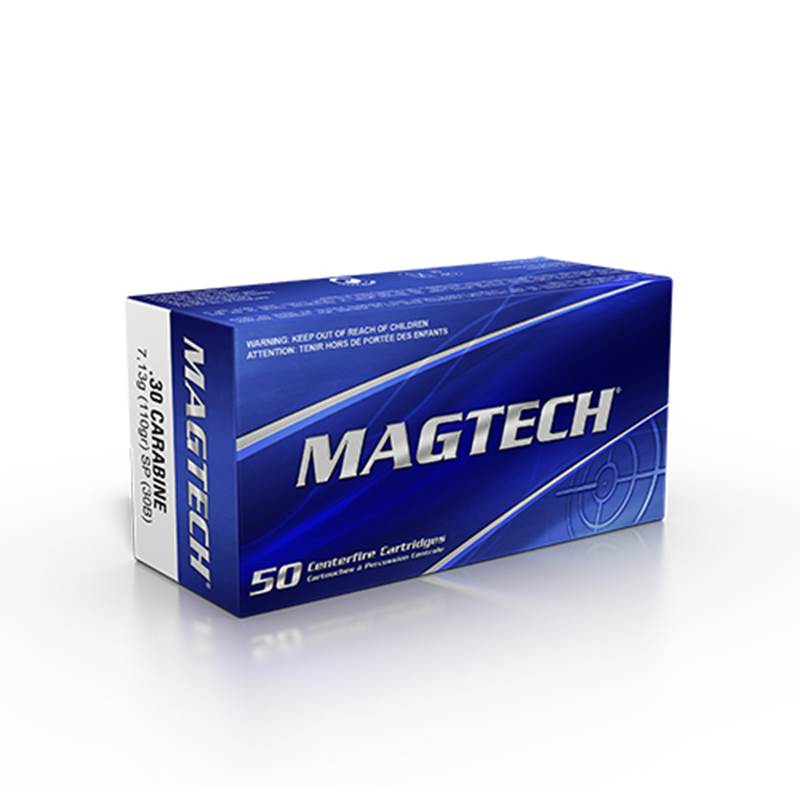 Magtech .30 Carbine 110 grs SP, ask med 50 patroner