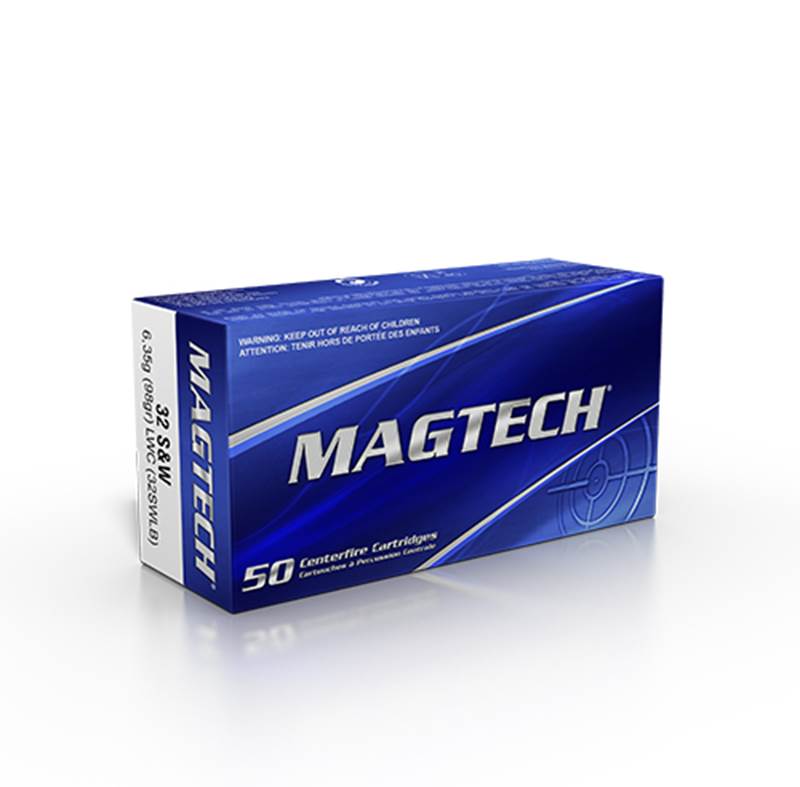 Magtech .32 S&W Long 98 grs LWC, ask med 50 patroner