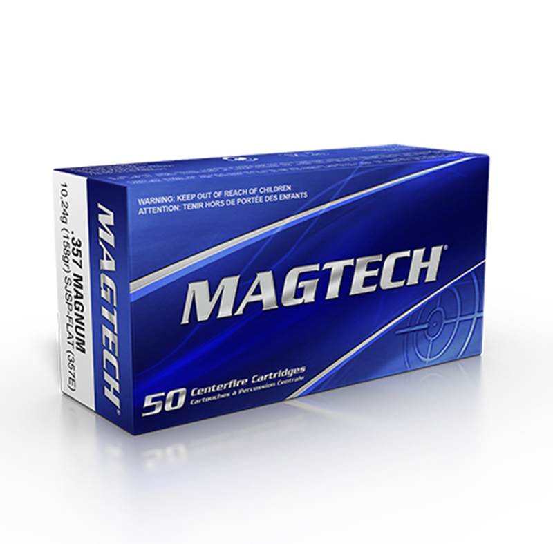 Magtech .357 Magnum 158 grs SJSP, ask med 50 patroner