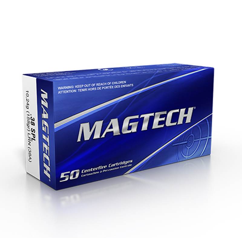 Magtech .38 Special 158 grs LRN, ask med 50 patroner