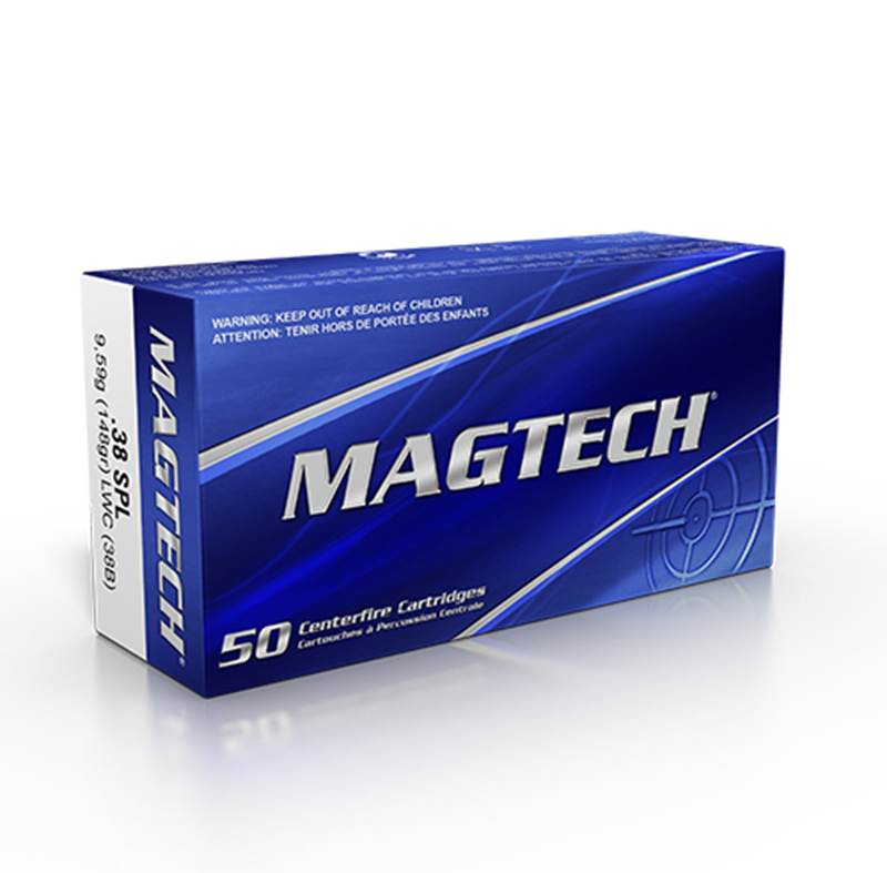 Magtech .38 Special 148 grs LWC, ask med 50 patroner