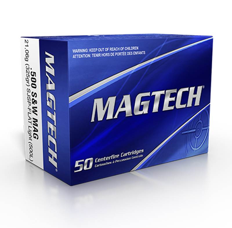 Magtech .500 S&W 325 grs SJSP Flat, LL, ask 20 st