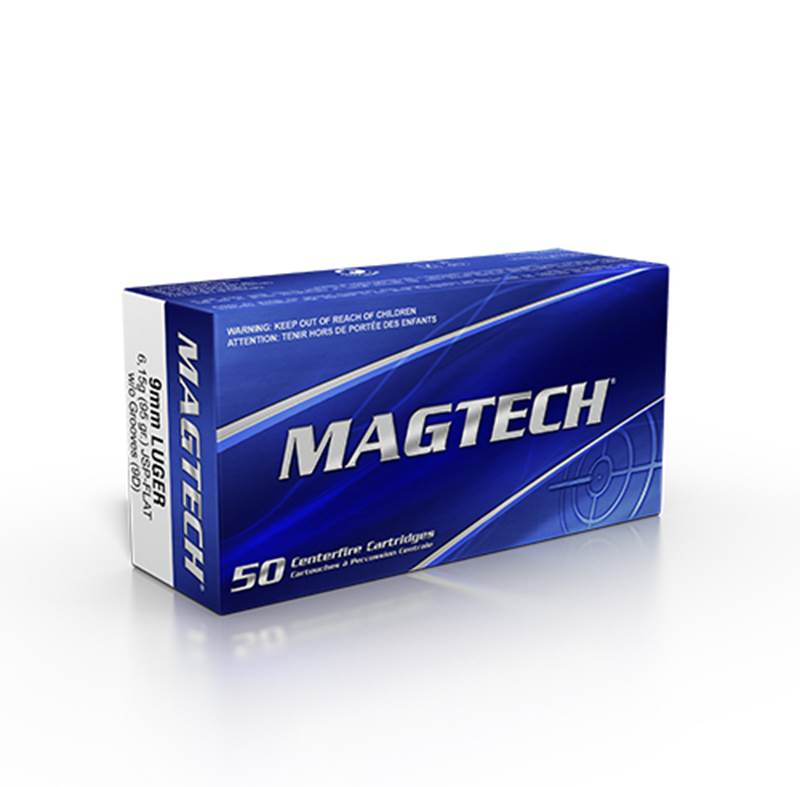 Magtech 9mm Luger 95 grs JSP FLAT, ask 50 st