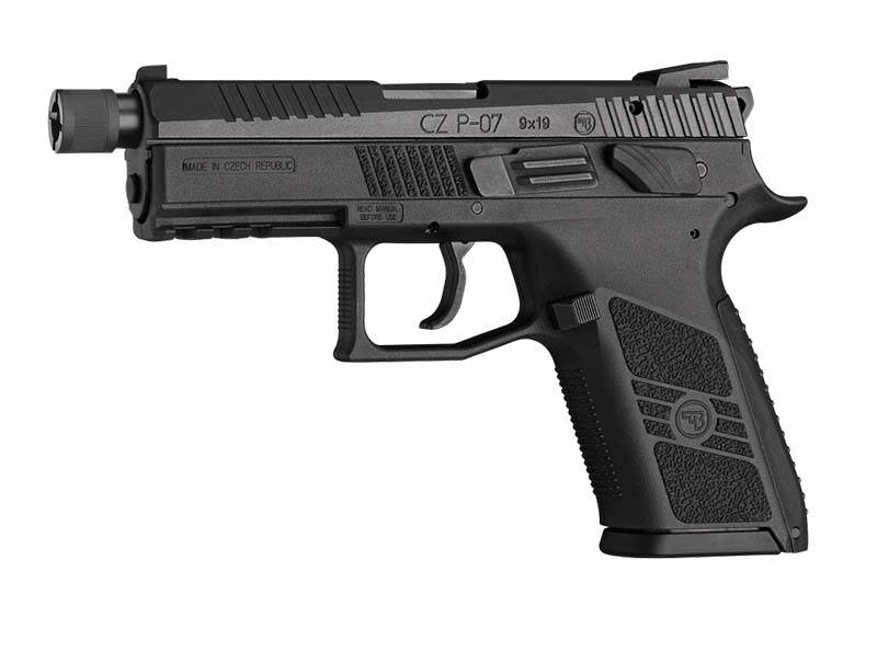 Pistol CZ P-07 SR decocking+manuell säkring 9 mm gängad pipa