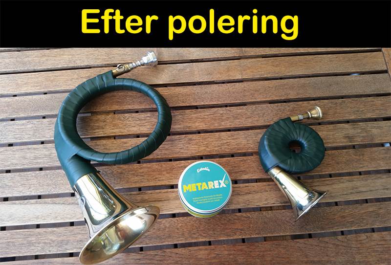 Metarex putsduk för metall. Efter polering.