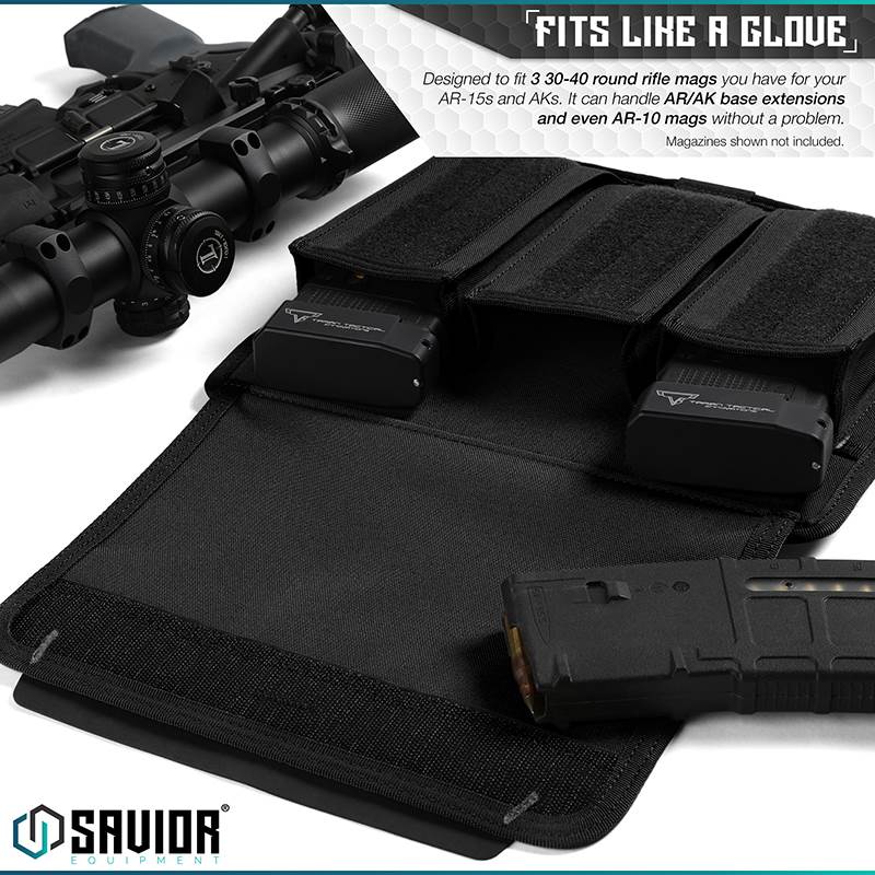 Väska Savior Equipment Mag Buddy Rifle Svart
